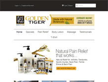 Tablet Screenshot of goldentigerusa.com